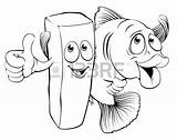 Chips Fish Drawing Illustration Characters Stock Royalty Cartoon Vector Cute Getdrawings Cod Arm Thumbs sketch template