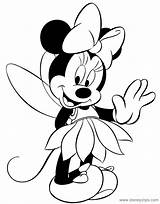 Minnie Mouse Coloring Pages Disney Book Disneyclips Mickey Pdf Drawing Baby Clipart Fairy Costume Cartoon Funstuff Gif sketch template