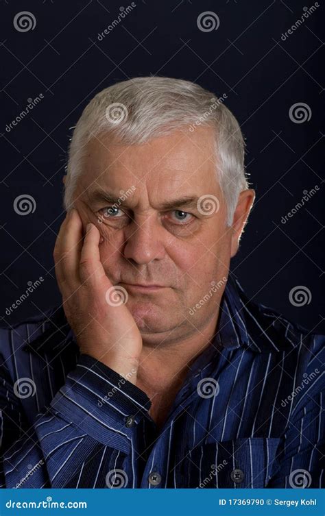 elderly man stock photo image  cheerful male background