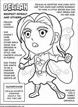 Scout Girl Coloring Pages Superhero Petal Daisy Brownie Purple Delilah Respect Myself Others Cookie Law Printable Dollar Bill Being Makingfriends sketch template
