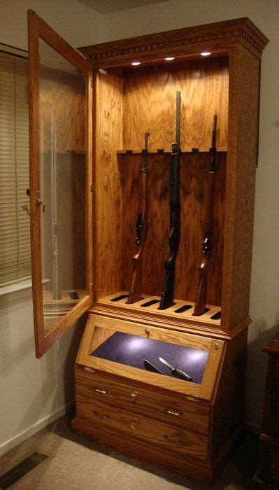 that s an awesome gun cabinet furniture board in 2019 gun cabinet plans wood gun cabinet