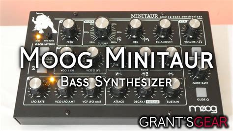 moog minitaur bass synthesizer youtube