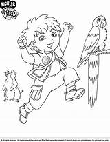 Coloring Go Diego sketch template