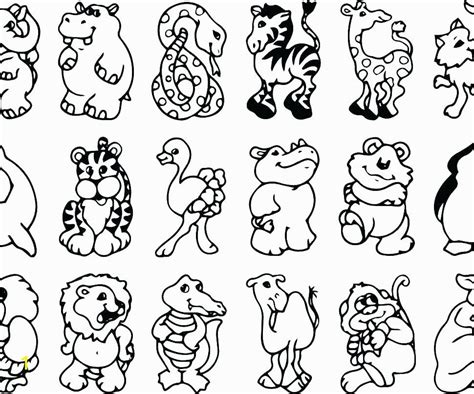 preschool zoo animals coloring pages