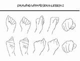 Hand Drawing Fist Hands Pose Reference Deviantart Character Gestures Manga Draw References Lesson Cartoon Make sketch template