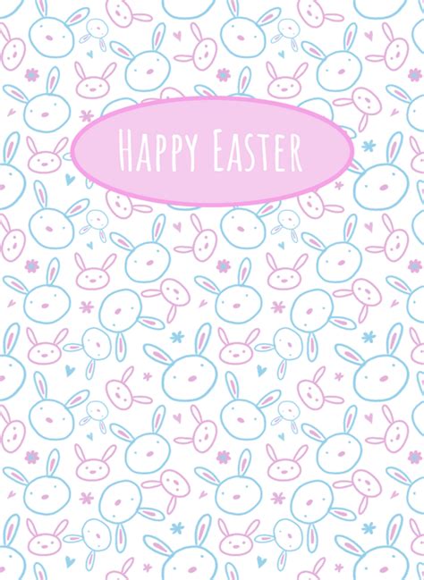 happy easter bunny face pattern  dale simpson design cardly