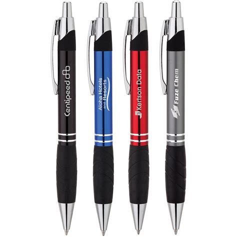 ballpoint   rubber grip personalized pens  ea