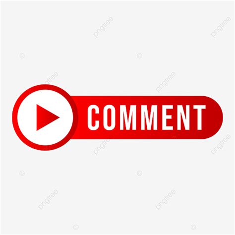 youtube subscribe button clipart vector youtube comment button comment button vector png