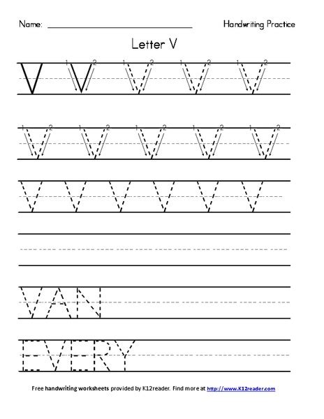 handwriting practice letter  worksheet  pre   grade lesson