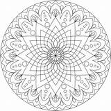 Fill Coloring Pages Printable Color Getcolorings Mandala sketch template