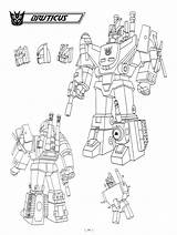 Transformers Bruticus Thuddleston sketch template