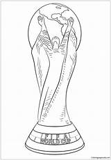 Cup Fifa Trophy Football Pages Coloring Color Online Print Printable sketch template