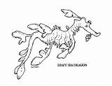 Coloring Seadragon Leafy 695px 24kb sketch template