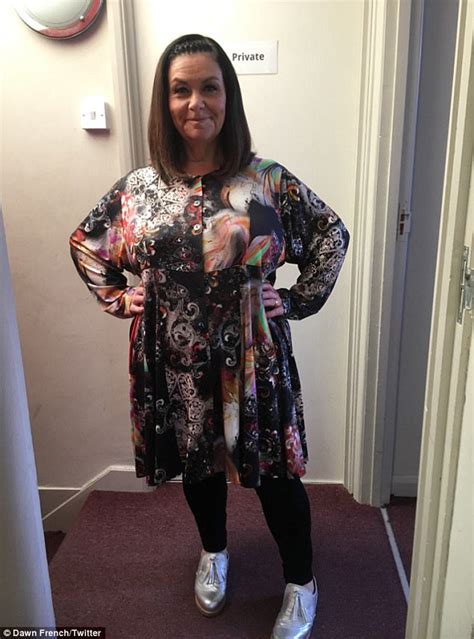 Dawn French Stuns Fans As She Shows Off Slimmer Frame Daily Mail Online