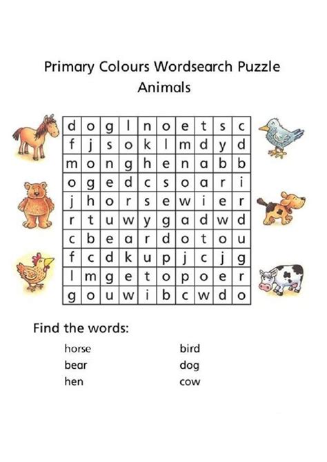 fun  educative  grade word searches kittybabylovecom