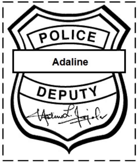police officer badge coloring page coloring pages