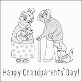 Grandparents Coloring Pages Kids Happy Printables Color Parents Grand Printable Worksheets Choose Board Bestcoloringpagesforkids sketch template