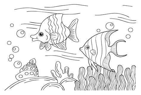 angelfish  coloring page  printable coloring pages