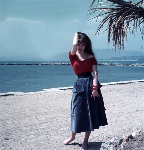 beautiful color photographs of 19 year old brigitte bardot