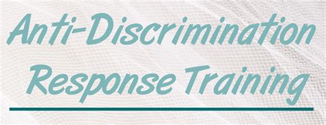 anti discrimination response training development website