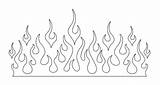 Flame Stencil Template Designs Fire Stencils Printable Flames Patterns Drawing Simple Easy Templates Tattoo Draw Trace Airbrush Drawings Outline Flammen sketch template