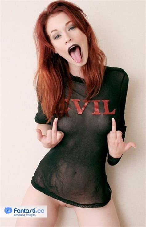 ginger middle finger 01 hot redheads flipping the bird sorted by