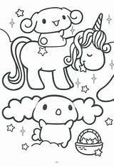 Coloring Pages Kawaii Cinnamoroll Sanrio Unicorn Food Cute Printable Hello Kitty Print Sheets Book Japan Colouring Color Kids Crush Printables sketch template