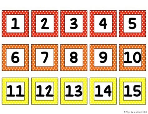 printable numbers   cut outs