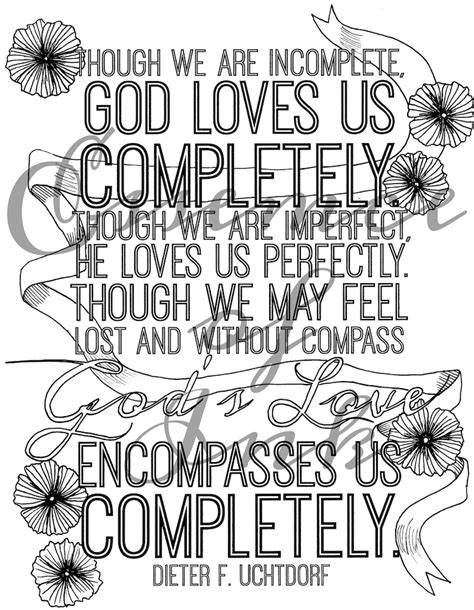 lds general conference quote coloring pages  young women etsy