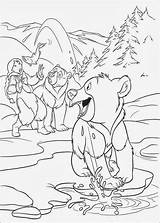 Bear Brother Coloring Pages Book Fun Kids Disney sketch template