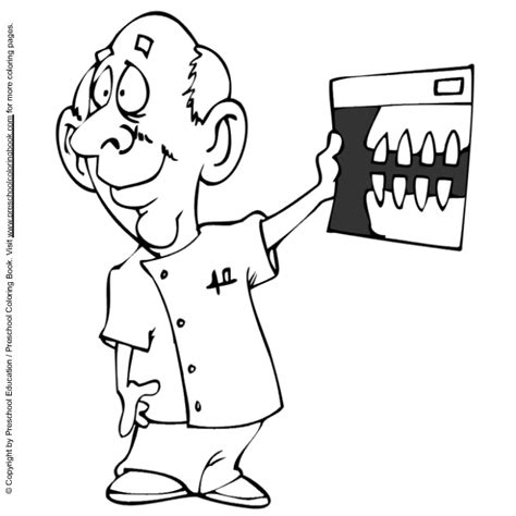 wwwpreschoolcoloringbookcom dental coloring page