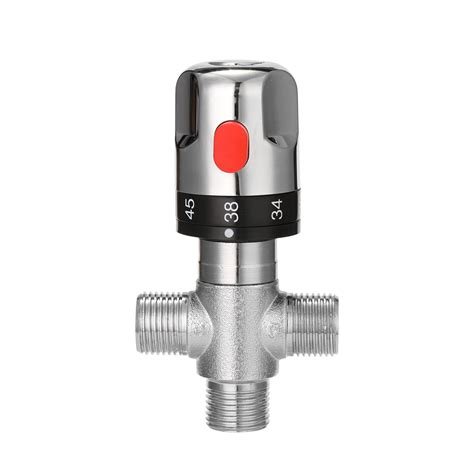 bathroom adjustable thermostatic mixer valve brass water mixer hotcold water mixing temperature