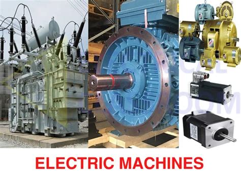electric machines types  principle  operation