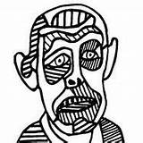 Dubuffet Adultes Adulte sketch template
