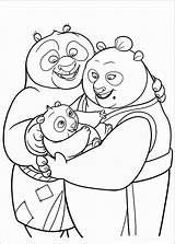 Fu Kung Panda Coloring Pages Trailers Movie Color sketch template