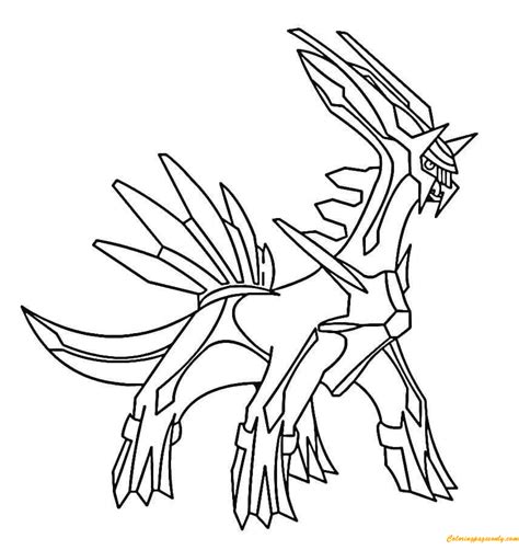 dialga pokemon coloring page  printable coloring pages