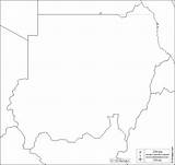 Sudan Blank Boundaries sketch template