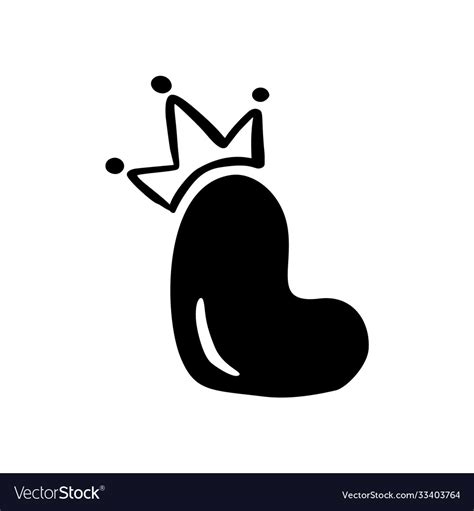 plump vintage cute letter   crown royalty  vector