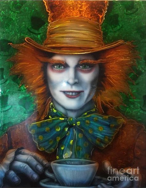Mad Hatter Painting By Daniel Livingston Fine Art America