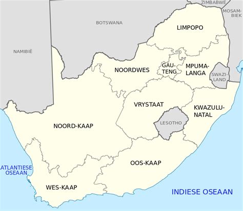 provinsies van suid afrika wikipedia