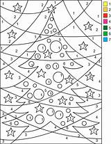 Coloring Nicole Number Color Christmas Numbers Pages Colour Colouring Tree Kids Code Print Adults Created Worksheets sketch template