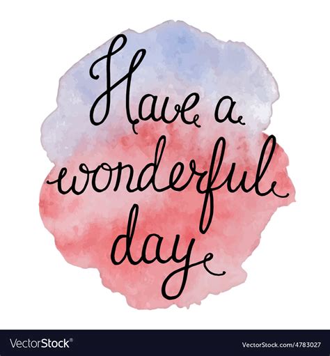 wonderful day royalty  vector image