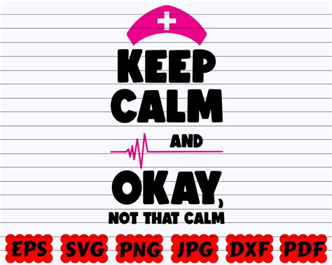 Keep Calm And Okay Not That Calm Svg Keep Calm Svg Funny Etsy