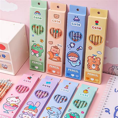 buy pcsset cute kawaii cartoon hb pencil sketch items drawing