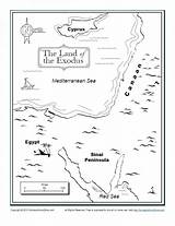 Exodus Activities Moses Canaan Sundayschoolzone Crossing Referenced sketch template