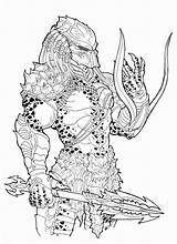 Predator Alien Ronniesolano Depredador Bender18 Erwachsene Civilizacije Zapadne Protiv Basteln Bilo sketch template