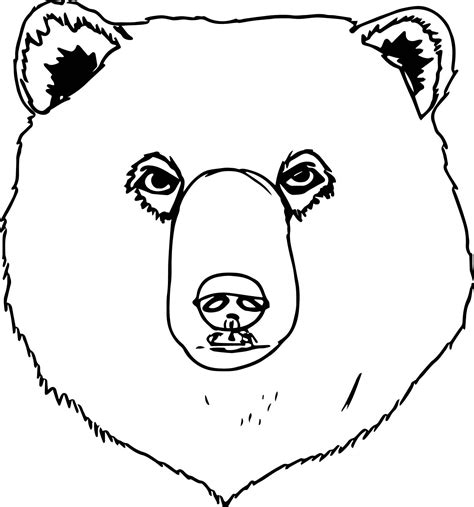 bear big face coloring page wecoloringpagecom bear coloring pages