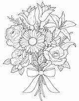 Realistic Coloring Pages Adults Flower Getcolorings Col Printable sketch template