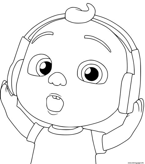 cocomelon coloring pages  jelly bean cocomelon coloring pages