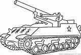 Tank Coloring Army Pages M43 Tanks Color Coloringpages101 sketch template